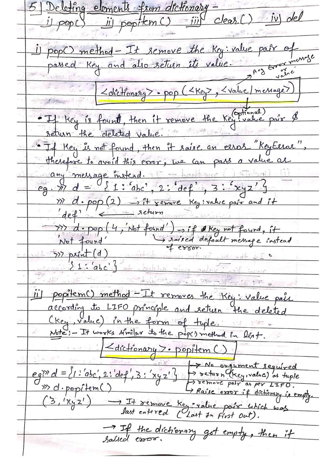 Dictionary in Python (Computer Science)