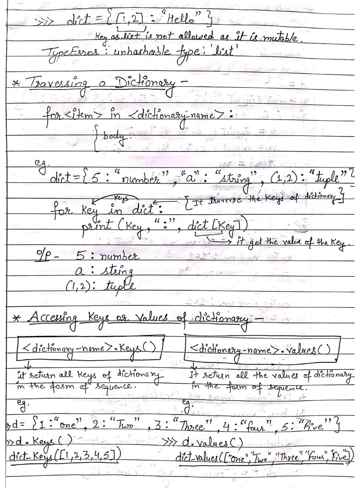 Dictionary in Python (Computer Science)
