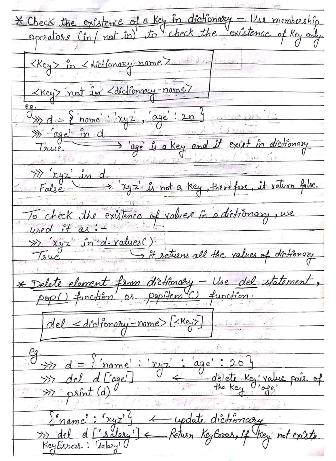 Dictionary in Python (Computer Science)