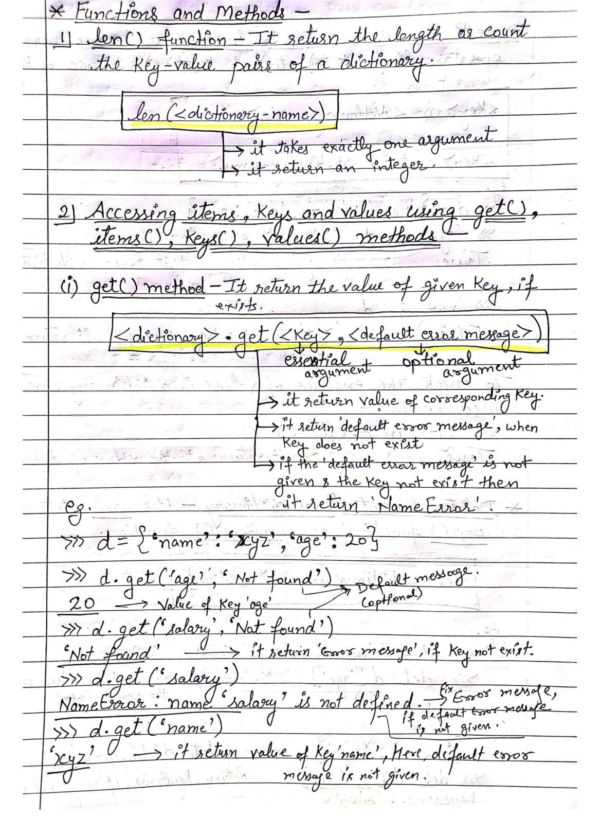 Dictionary in Python (Computer Science)