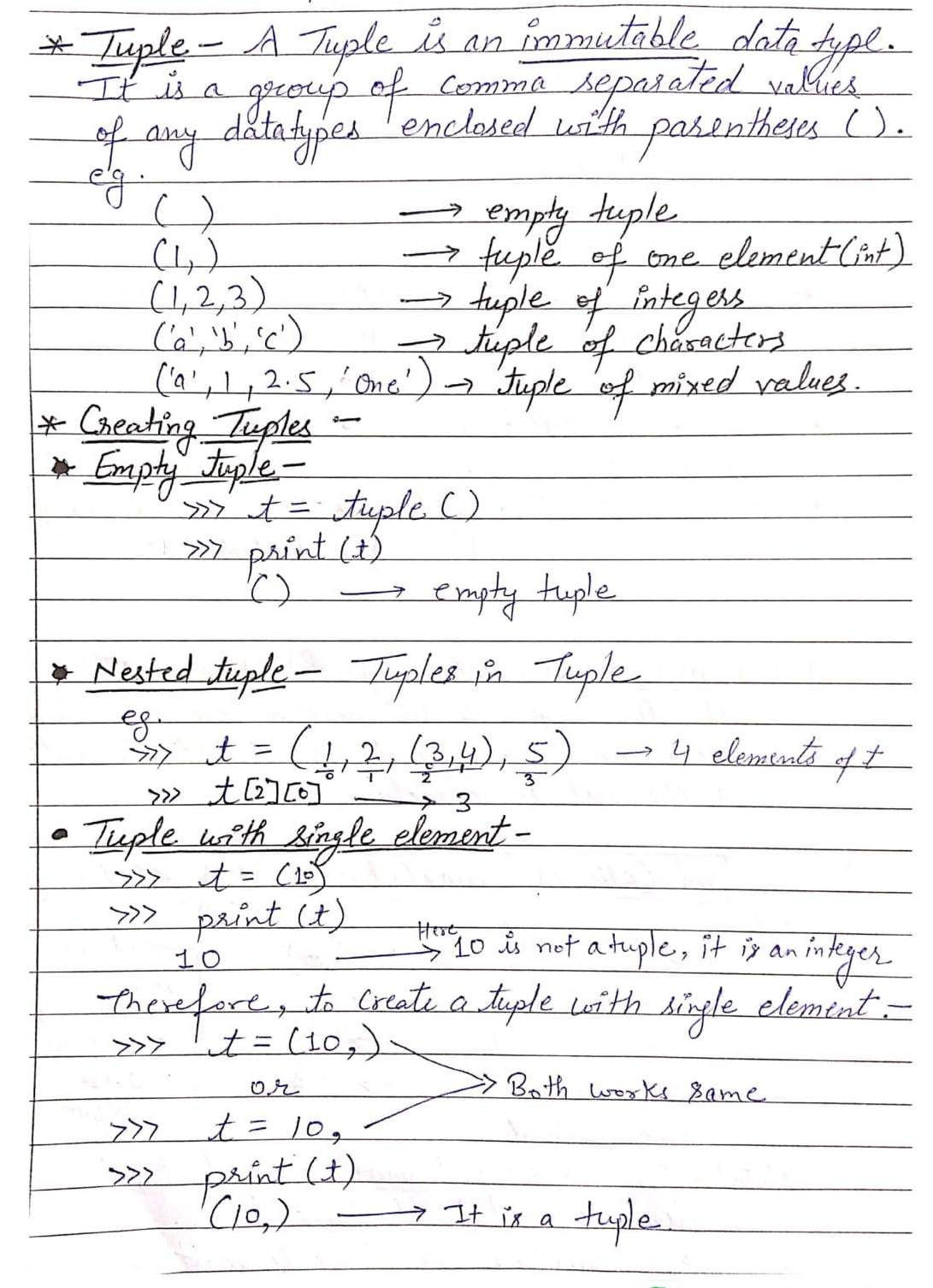 Tuple in Python (Computer Science)
