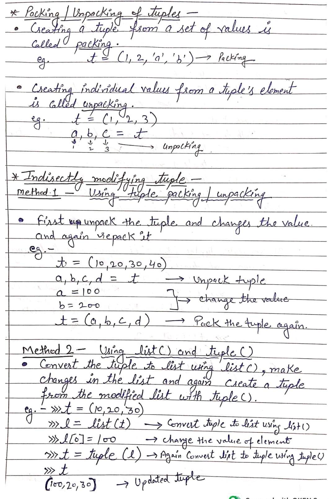 Tuple in Python (Computer Science)