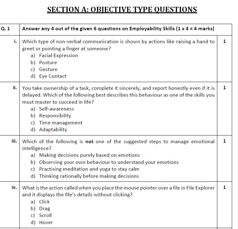 Sample Question Paper (2025-26)
